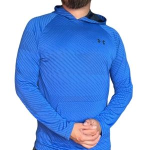 Long Sleeve Under Armour Shirt with Hoodie, Medium